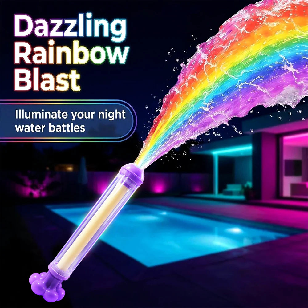 🌈Glowing Rainbow LED Water Blaster- Summer Fun That Pops Like Magic! ✨
