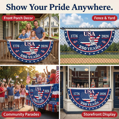 100% Veteran Owned / Handcrafted in USA-250th Anniversary Banners