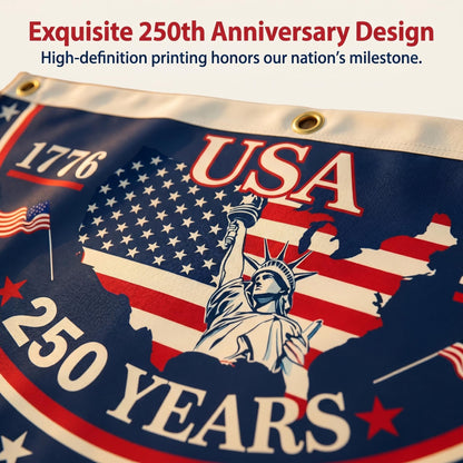 100% Veteran Owned / Handcrafted in USA-250th Anniversary Banners